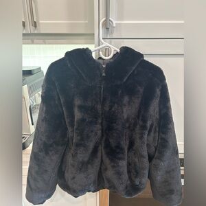 Blanc Noir Black Teddy Jacket